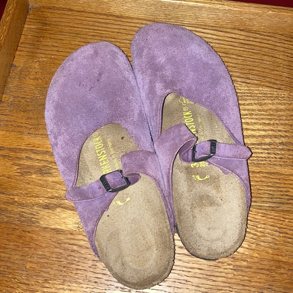 Birkenstock Shoes - EUC Birkenstock Rosemead suede leather slide clog